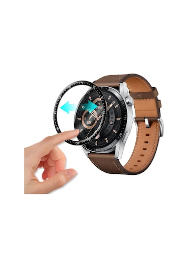 Huawei Watch Gt 3 46MM Ekran Koruyucu 3D Kavisli Tam Kaplama PMMA