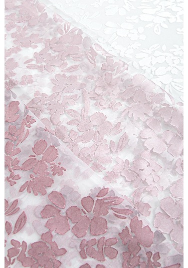 Pannello Tül Perde Beyaz Pembe 140x295 Pembe-beyaz