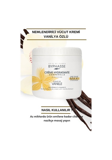 Nemlendirici Vücut Kremi Vanilya Özlü 500ml