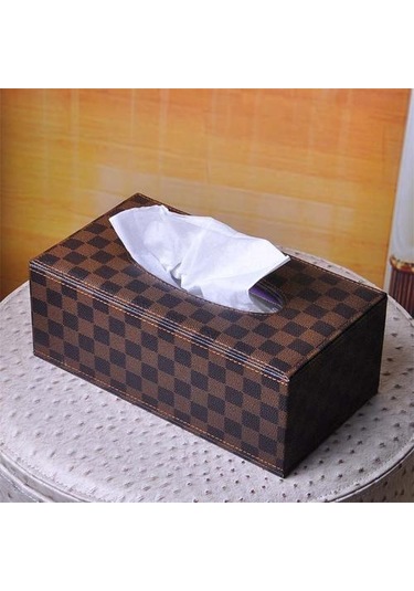 Doku Kutusu Deri Giyim Banyo Kağıt Tutucu Lüks Çıkarılabilir Çok Fonksiyonlu Canlı Oda Dekorasyon Ev Ofis Masası Araba Kullanımı Kağıt Tutucular Siyah