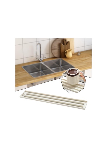 Suntek Silikon Tencere Kapağı Depolama Esnek Taşınabilir Bej Beyaz