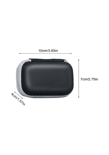 Vkemall Pulse Oksimetre Nabız Oksimetresi Koruyucu Çanta Seyahat Çantası Parmak Ucu Pu Suya Dayanıklı Da Siyah