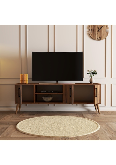1582 EXXEN 150 CM AHŞAP AYAKLI TV ÜNİTESİ