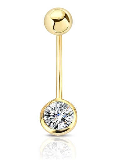 Lilarote Altın Göbek Piercing