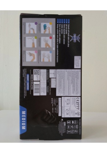 Masterforce Siyah Nitril Kalın Eldiven Medıum(M)Beden