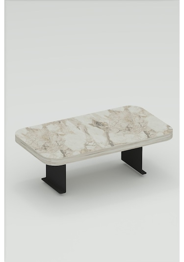 Yan Sehpa Ayarlanabilir Tepsi Dikdörtgen Dekoratif Modern Yatay Dikey Koltuk Sehpası Efes Beyaz Mermer Desen