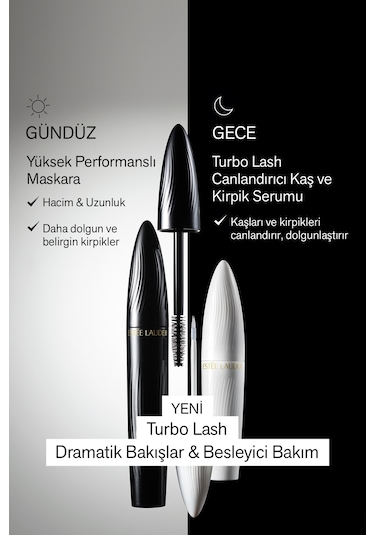 Estee Lauder Turbo Lash Volume+Lenght Maskara 01 Siyah