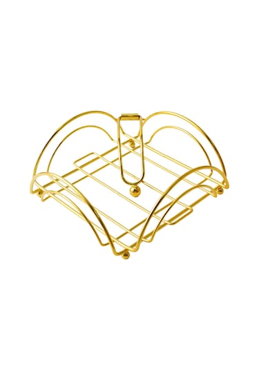 Homyl Dik Peçete Dispenseri Peçetelik Yemek Masası Altın Altın