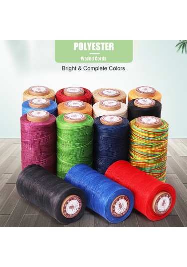 Yuntech01 150d Poliester 0.8mm 260m Siyah Renkli Parlak Mürekkepli İpi - El İşleri, Örgü, Dikiş İçin Dayanıklı Diğer