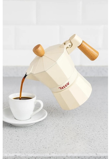 Bambum Garen - Moka Pot 3 Fincan Bej