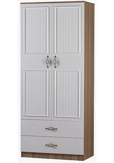 Country 2 Kapaklı Dolap - Şık Ve Fonksiyonel Ahşap Dolap, Gardıro Ahşap