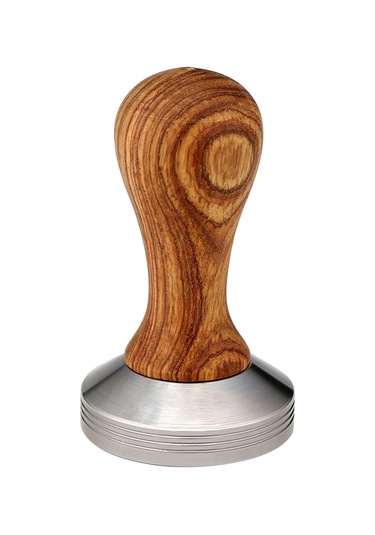 Geeksen Stahl Gövde Kahve Tamperi, 58mm Eğik Taban, Ahşap Saplı, Profesyonel Espresso Sıkıcı, Lezzeti Artırır Çok Renkli