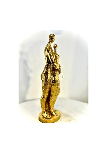 Biev Çiftli Dekoratif Gold Biblo 14 14 48 Cm