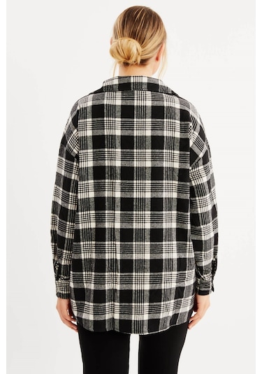 Oduncu Oversize Gömlek-1190 Siyah