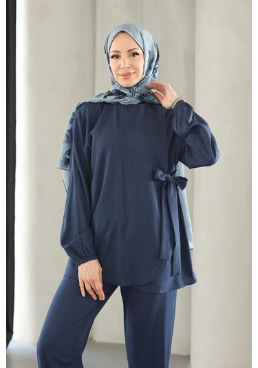 Bağlama Detaylı Takım Lacivert Lacivert