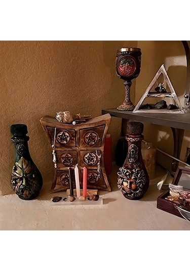 Fortunelane Rezin Dekoratif Süs Flasör, Ev Dekorasyonu Aletleri, Hafif Tasarım 250g, Paketle 330g, Karton Kutu + Köpük İçerikli,