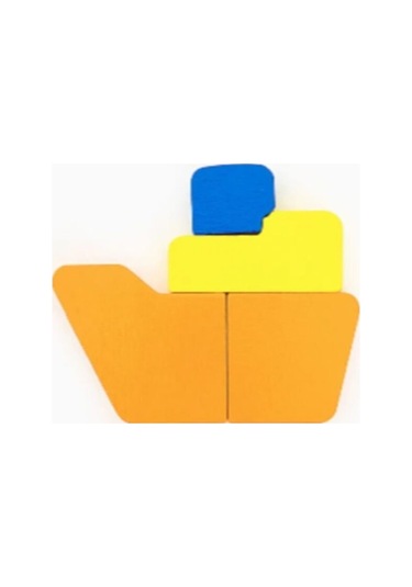 Woodnjoy Gemi Üç Boyutlu Dikey Ahşap Puzzle & Denge Oyunu
