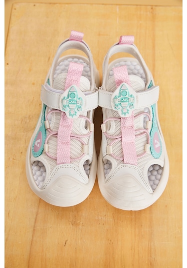 Vicco Rocket Işıklı Kız Okul Öncesi Beyaz Sandalet Beyaz