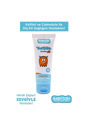 Babyton Doğal Hindistan Cevizi Diş Macunu Florürsüz 50 G