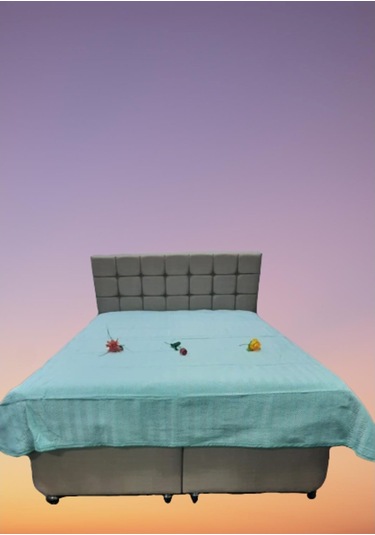 Pike Yazlık Zmrt Yeşil Çift Dolgun Malzeme V Çizgili Desen Pamukl Yeşil