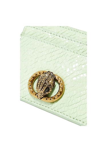 Kurt Geiger Chelsea Card Holder, Kompakt Deri Kartlık Kadın Yeşil
