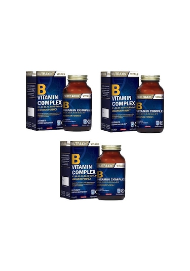 Nutraxin B Vitamin Complex 60 Tablet 3 Adet