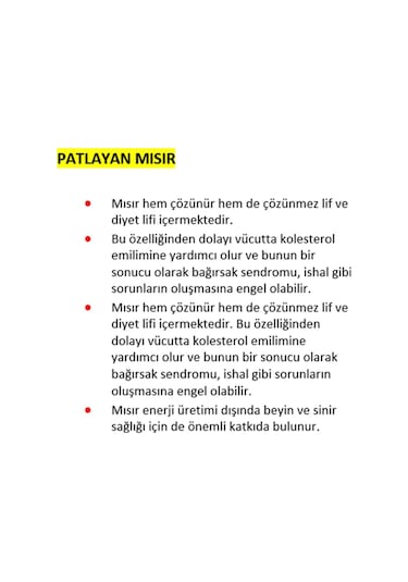 Tuğba Kuruyemiş Patlayan Mısır 500 Gr
