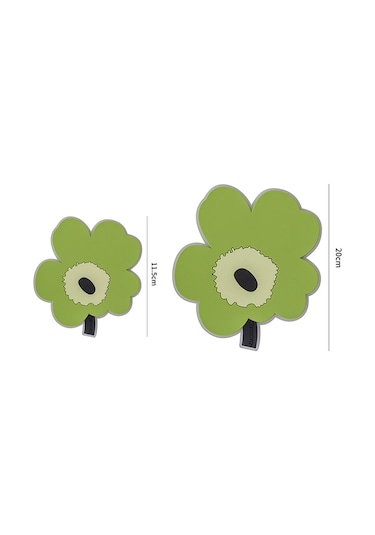 Sones 2 Adet / Set Ev Yaprak Isı Yalıtım Matı Mutfak Yüksek Sıcaklığa Dayanıklı Pişirme Yer Matları, Stil: Sarı Büyük Diğer