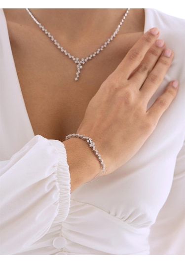 Nochediamond 0,27 Karat Tasarım Pırlanta Bileklik-521