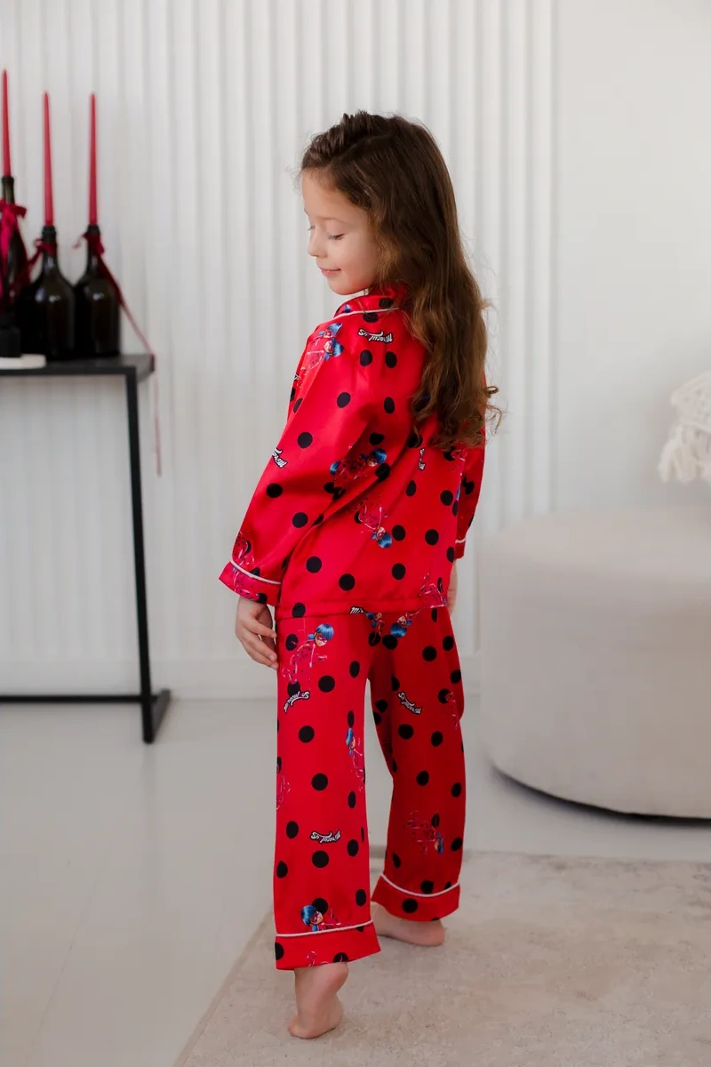 Milaeva Kids Çocuklar İçin İpek Pijama Takımı 277864081 Kırmızı