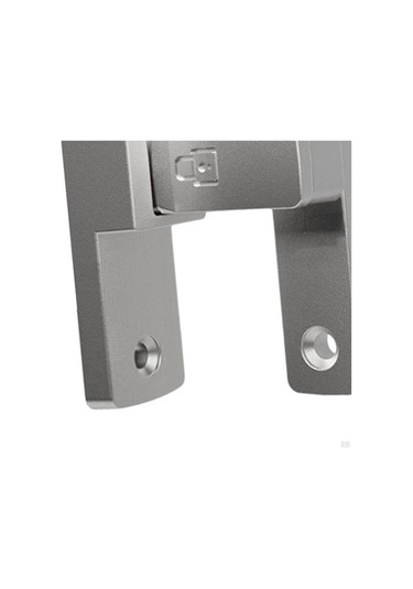 Jokmae Gri 90 Derece Kapı Mandalı - Metal Koruyucu, Katlanır 5x8.4cm