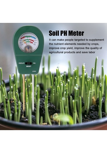 Besthome1 Toprak Ph Ve Nem Ölçer - Besin Seviyesi Analiz Cihazı, Pil Gerekmez