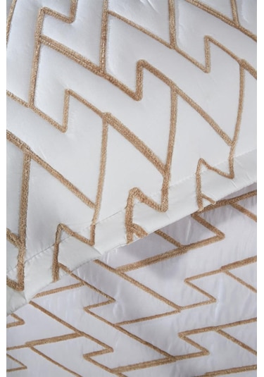 Maria Kapitoneli Tek Kişilik Yatak Örtüsü 180x240 Krem - Bej Bej - Krem