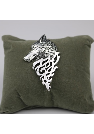 Homyl Retro Erkek Kadın Yaka Sopa Pin Broş Rozeti Kravat Gümüş