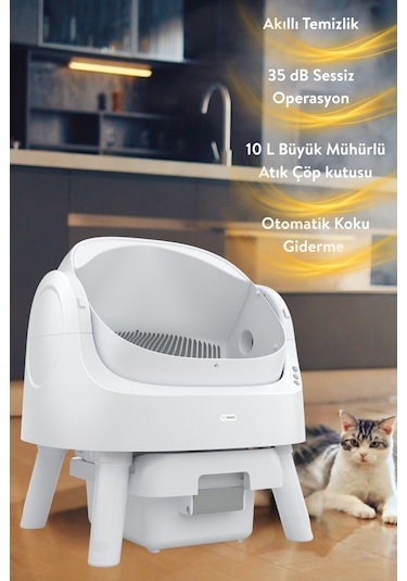 Petpivot Autoscooper 11 Açık Üst Akıllı Otomatik Kedi Tuvaleti