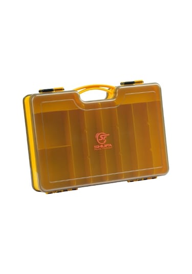 Shufa Çift Taraflı Seperatörlü Sarı Suni Yem Kutusu 29.3x20.5x5.8cm
