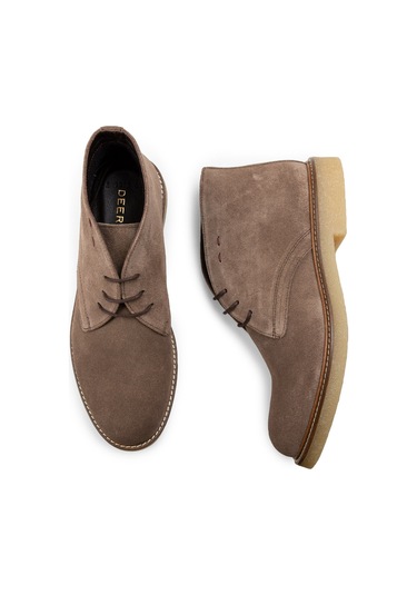 Deery Hakiki Süet Vizon Rengi Erkek Bot - 01295mvznc02