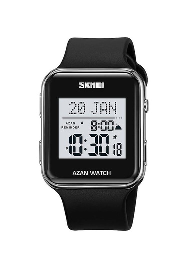 Skmeı 2211 Kare Dijital Saat Tarih Saat Göstergesi Su Geçirmez Spor Elektronik Saat - Gümüş Çok Renkli