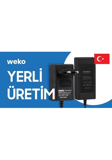 Weko 12volt 3amper 36watt 5.5x2.5 Uçlu Plastik Kasa Priz Tip Adaptör