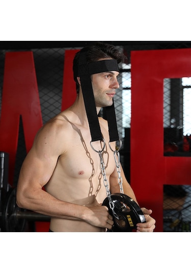 Servikal Kas Antrenörü Spor Ağırlık Eğitim Ekipmanları Fitness Halter Başlık Özel Askılı Kapak