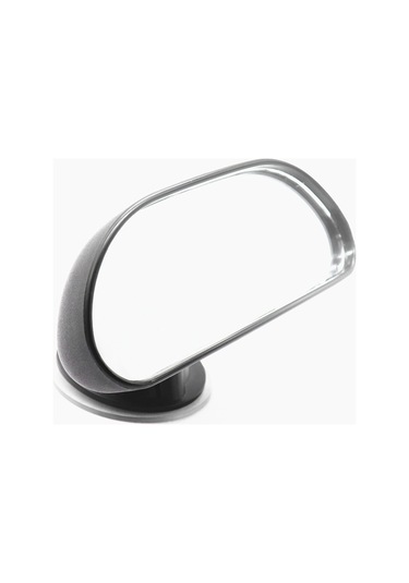 Springsun Araç İçi Bebek Gözlem Aynası - Akrilik Süngerli Cam Tutanaklı, 14.7x5.5cm Siyah Ap193