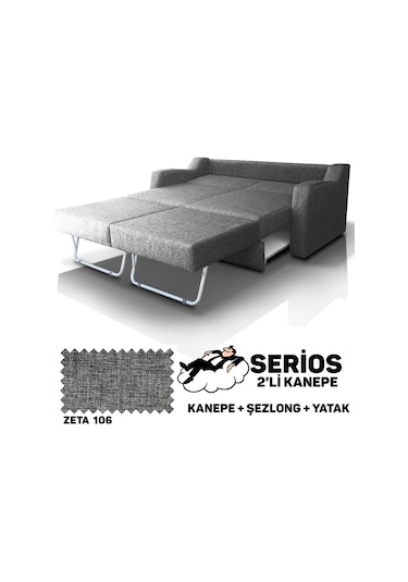 Serios Şezlonglu Yataklı Kanepe - Zeta 106