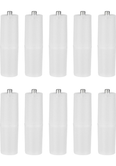 Tenfowee 10 Adet Şeffaf Aaa'dan Aa'ya Pil Dönüştürücü, Dayanıklı Abs Malzeme, Hafif Ve Taşınabilir