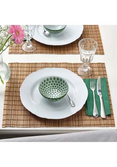 4 Adet Yeşil Desenli Modern Tasarım Çerezlik Porselen Kase 12 Cm yeşil