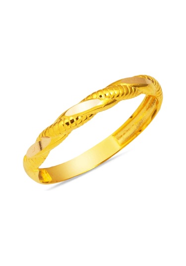 Bilezikci 14 Ayar Altın Burgulu Yüzük Sarı Altın