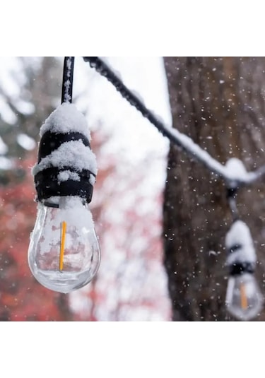 Forlife Güneş Enerjili Solar 5 Adet S14 Led Ampullü 5 Metre Led Işık Seti