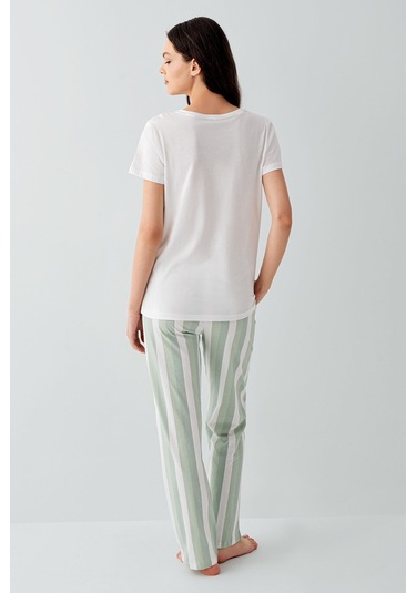 Arnetta Kadın Beyaz Pijama Takım Ar3588-s-v2 Beyaz