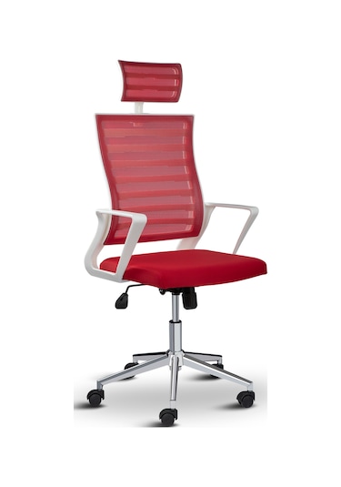 Asbir Mobilya Ceo Fileli Başlıklı Çalışma Koltuğu Ofis Sandalyesi