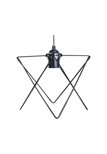 Bade Tekli Avize Siyah