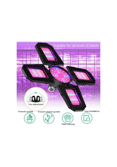 Sones Led Bitki Lambası Tam Spektrum Dolgu Işığı Çiçekli Bitki Büyüme Lambası, Güç: 120w